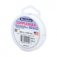 Beadalon Supplemax Braided fil tress&eacute; 0.50mm 25meter Clear