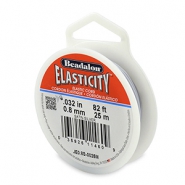 Beadalon Elastic Stringing Wire 0.8mm 25 metre Argent&eacute; satin&eacute;