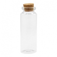 Mini-flacons de v&oelig;ux avec bouchon de li&egrave;ge 8x3cm Transparent