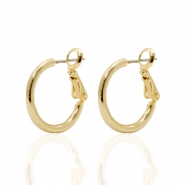 Boucles d'oreilles DQ cr&eacute;oles 18mm Dor&eacute;