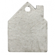 Pendentifs en cuir DQ maison gris graphite