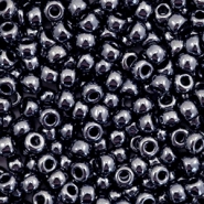 Perles de rocailles Miyuki 8/0 Metallic gunmetal black 8-451