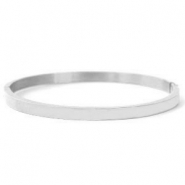 Bracelets en acier inox Argent&eacute;