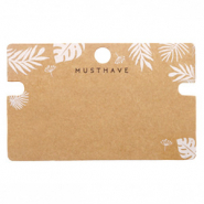 Cartes &agrave; bijoux 'musthave' Leaves Marron