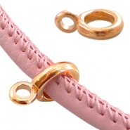 Perles en métal DQ doré rosé Apprêts en métal DQ doré rosé