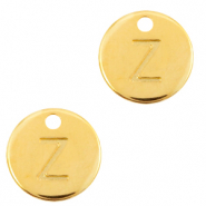 Breloques en m&eacute;tal DQ lettre Z Dor&eacute; (sans nickel)