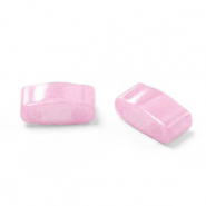 Perles Miyuki half tila 5x2.3mm Opaque luster antique rose HTL-599
