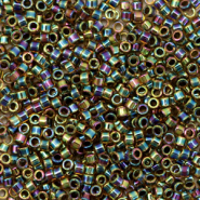 Perles Miyuki d&eacute;licas 11/0 Blue lined AB light topaz DB-89