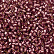 Perles Miyuki d&eacute;licas 11/0 Duracoat silverlined dyed raisin purple DB-2170