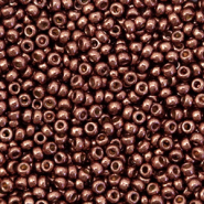 Perles de rocailles Miyuki 11/0 Duracoat galvanized dark mauve purple 11-4213