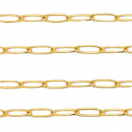 Appr&ecirc;ts en acier inox cha&icirc;ne maille jaseron maillons Dor&eacute;