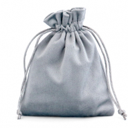Sachet &agrave; bijoux en velours Grey
