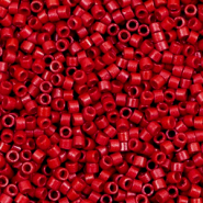 Perles Miyuki d&eacute;licas 11/0 Opaque sf dyed bright red DB-791