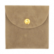 Sachet &agrave; bijoux Marron