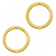Appr&ecirc;ts en acier inox anneau bris&eacute; 11mm Dor&eacute;