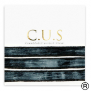 C.U.S® rubans Noir dip dye