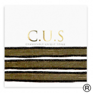 C.U.S&reg; rubans Noir paillet&eacute;