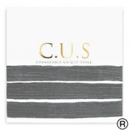 C.U.S® rubans Anthracite gris pailleté