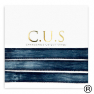C.U.S® rubans Bleu nuit dip dye