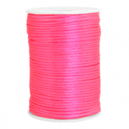 Cordon satin 2.5mm Rose n&eacute;on