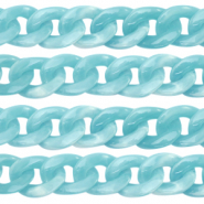 Cha&icirc;ne acrylique 22mm Bleu clair