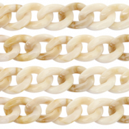 Cha&icirc;ne acrylique 22mm Beige