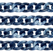 Cha&icirc;ne acrylique 19mm Bleu fonc&eacute;
