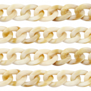 Cha&icirc;ne acrylique 19mm Beige