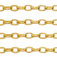 Appr&ecirc;ts en acier Inox cha&icirc;ne maille jaseron maille for&ccedil;at Dor&eacute;