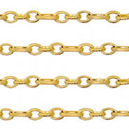 Appr&ecirc;ts en acier Inox cha&icirc;ne maille jaseron maille for&ccedil;at Dor&eacute;