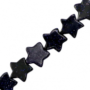 Pierres naturelles &eacute;toile paillett&eacute;es Bleu nuit