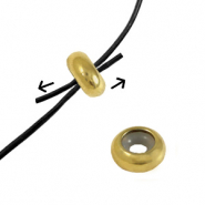 Appr&ecirc;ts en acier Inox perles stoppeur 7x3.5mm Dor&eacute;