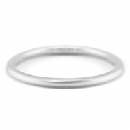 Bracelet jonc type bouddhiste 5mm taille M Argent&eacute;