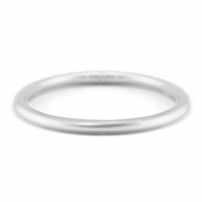 Bracelet jonc type bouddhiste 5mm taille S Argent&eacute;