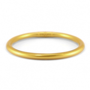 Bracelet jonc type bouddhiste 5mm taille S Dor&eacute; Aspen