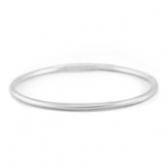 Bracelet jonc type bouddhiste 3mm taille M Argent&eacute;