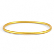 Bracelet jonc type bouddhiste 3mm taille M Dor&eacute; Aspen