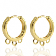 M&eacute;tal TQ laiton boucles d'oreilles cr&eacute;oles Dor&eacute;