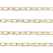 Appr&ecirc;ts en m&eacute;tal DQ cha&icirc;ne maille jaseron maille 6mm Dor&eacute; (sans nickel)