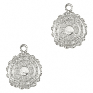 Breloques en métal DQ soleil Argenté antique (sans nickel)