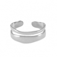 Bagues en acier Inox Argent&eacute;