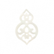 Pendentifs coquillage specials boh&egrave;me Blanc (couleur naturelle)