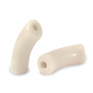 Perles acryliques tube Beige latte