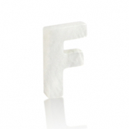 Pendentifs coquillage specials lettre F Blanc (couleur naturelle)