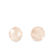 Perles en Zirconium 4mm Rose tan vintage