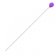 Appr&ecirc;ts en m&eacute;tal DQ clou &agrave; t&ecirc;te boule 52mm Argent&eacute; antique-violet (sans nickel)
