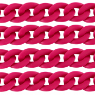 Cha&icirc;ne acrylique 29mm mat Rose magenta