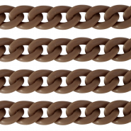 Cha&icirc;ne acrylique 22mm mat Marron savane