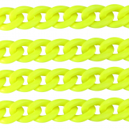 Cha&icirc;ne acrylique 22mm brillante Jaune n&eacute;on