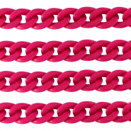 Cha&icirc;ne acrylique 18mm mat Rose magenta